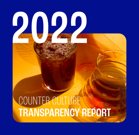 cover of Counter Culture Coffee's 2022 Transparency Report