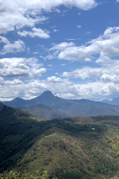 View of the mountains and sky in Northern Peru
