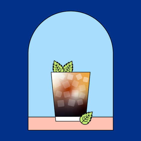 Mint Chocolate Coffee Mojito